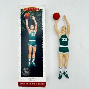 Hallmark Keepsake Larry Bird Hoop Stars Collector Series 7" Ornament 33 Celtics